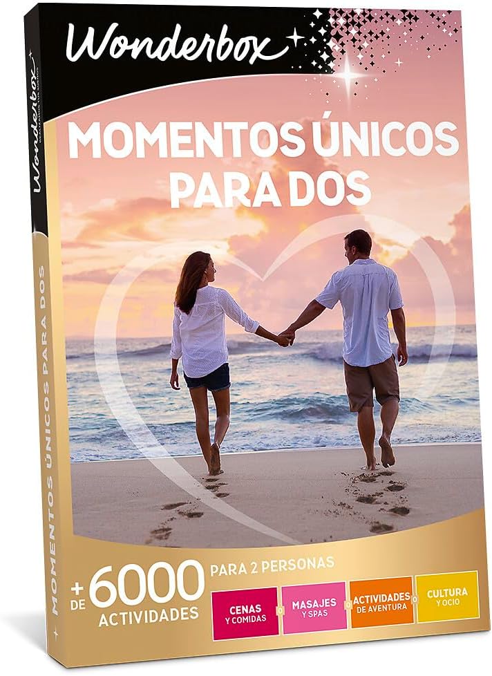 WONDERBOX Caja Regalo para Parejas - Momentos ÚNICOS para Dos - 6.500 experiencias para Dos Personas