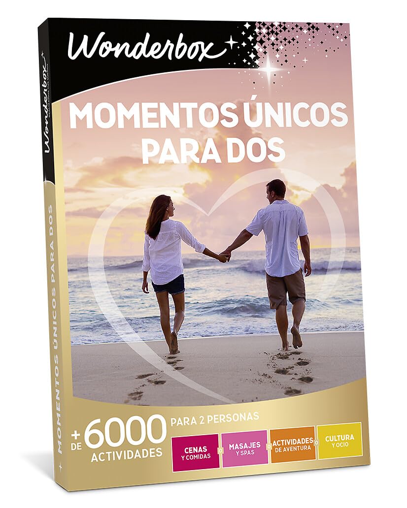 WONDERBOX Caja Regalo para parejas - MOMENTOS ÚNICOS PARA DOS - 6.500 experiencias para dos personas - Idea de Regalo Navidad