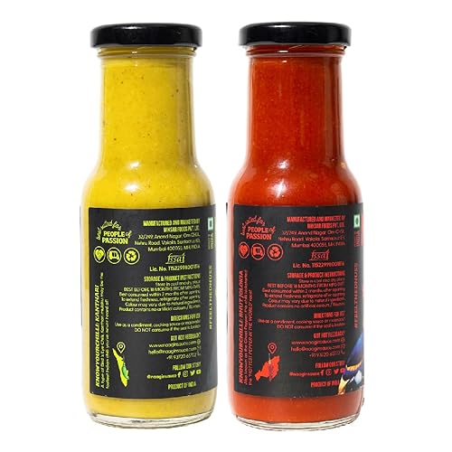 Vista 26 de NAAGIN Chile picante original - salsa picante mediana (230 gm) + salsa extra picante Bhoot picante (8.11 oz), (paquete de dos)