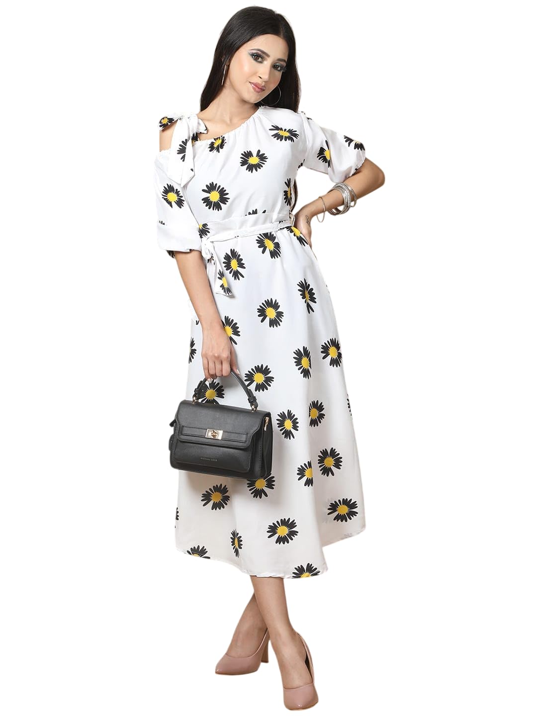 White One Piece for Women with Floral Print-picture-17