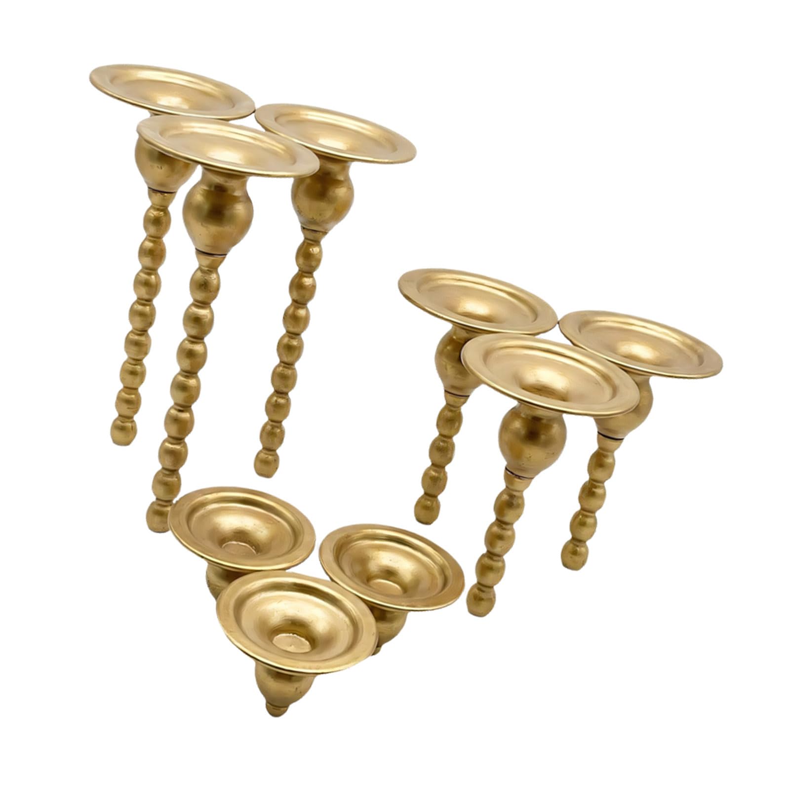 Candlestick Holders Iron Metal Taper Decorative Stands Home Decorations for Kitchen Table Candlestick