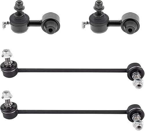 Miniatura 85 de Detroit Axle - 4 barras estabilizadoras para Jeep Grand Cherokee Commander 2005-2010 2006 2007 2008 2009 de repuesto delantero y trasero