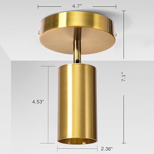 Miniatura 7 de Lámpara de techo de iluminación de pista, lámpara de techo dorada, focos Gu10, ajuste de ángulo interior, lámpara de pared moderna para sala de