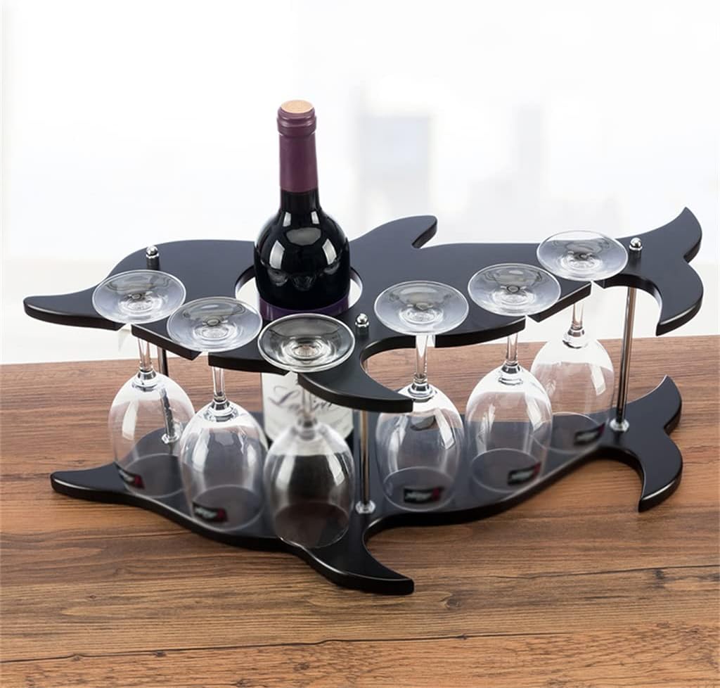 Wine Glass Rack Solid Wood Bottle European Home Furnishings