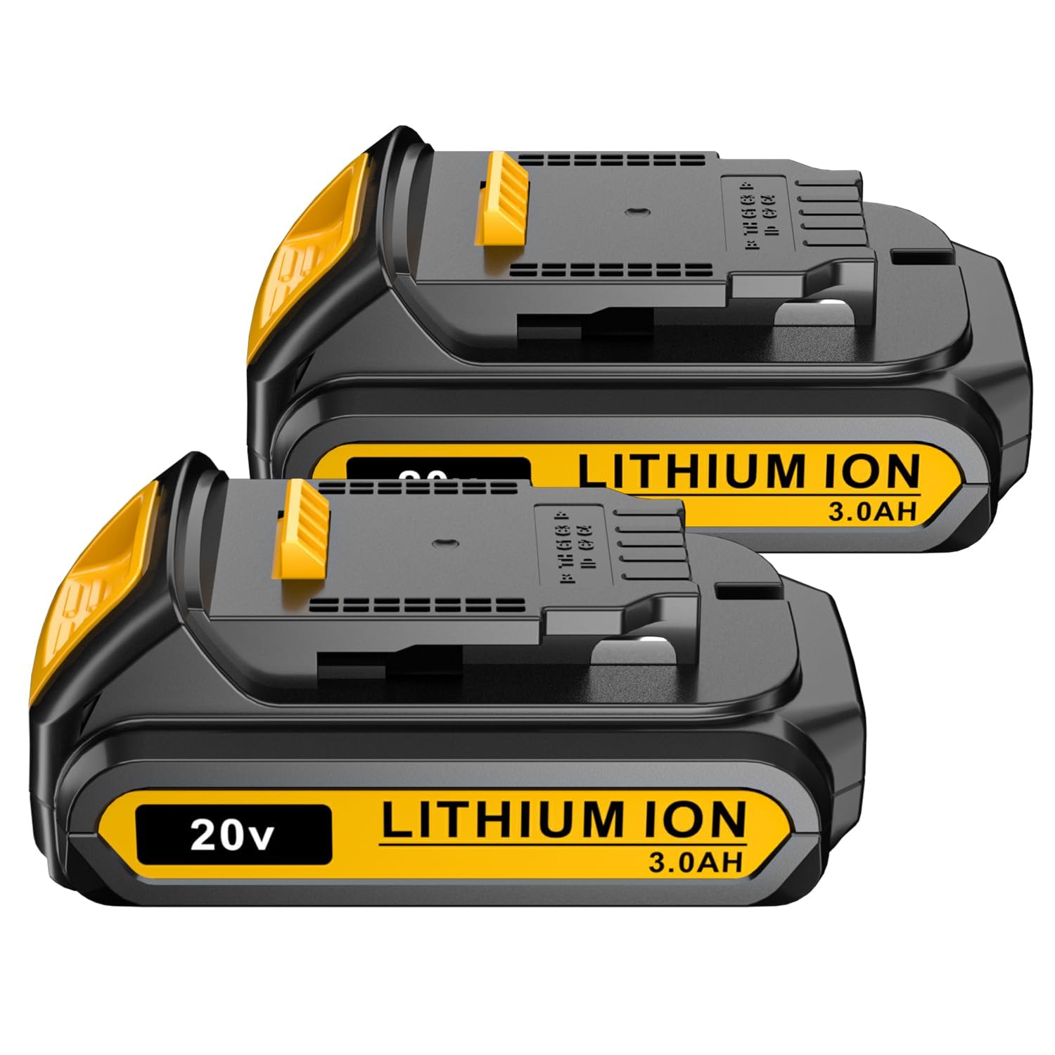 2Packs 20V Replacement Battery for Dewalt 20V Compatible with Dewalt  DCB200 DCD DCF DCG Series Cordless Power Tools