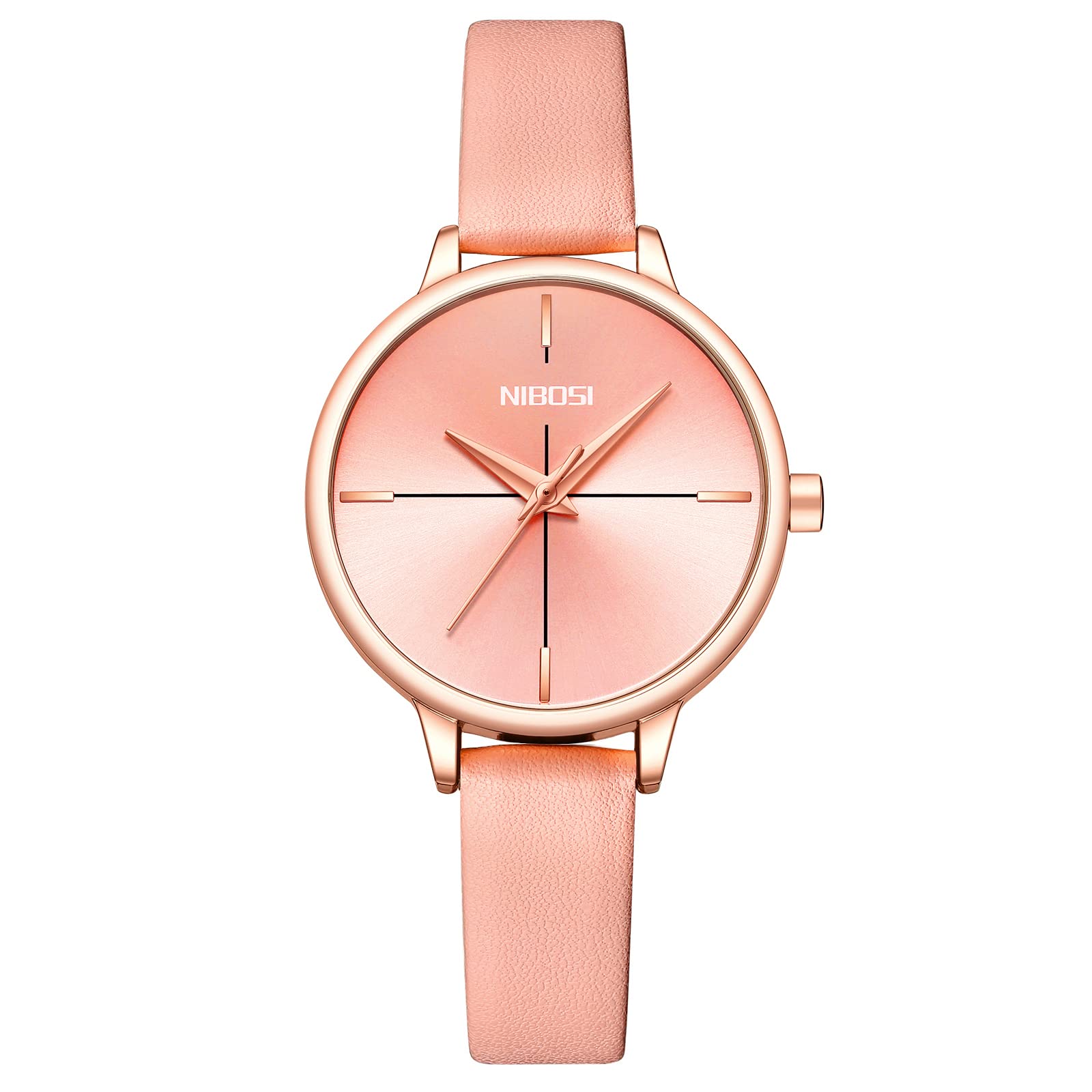 Nibosi Analogue-Digital Womens Watch, Leather Strap Wrist Watch With Stylish Birthday Gift (Pink Dial Pink Colored Strap) (B0B1CZ328Q) Amazon Price History, Amazon Price Tracker