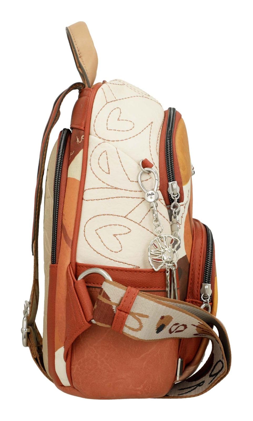 Anekke Mochila Antirrobo Alma - Seguridad y Estilo | Compartimentos Secretos y Asas Ajustables - Medidas: 28x29x14 cm - Accesorios y Complementos Mujer