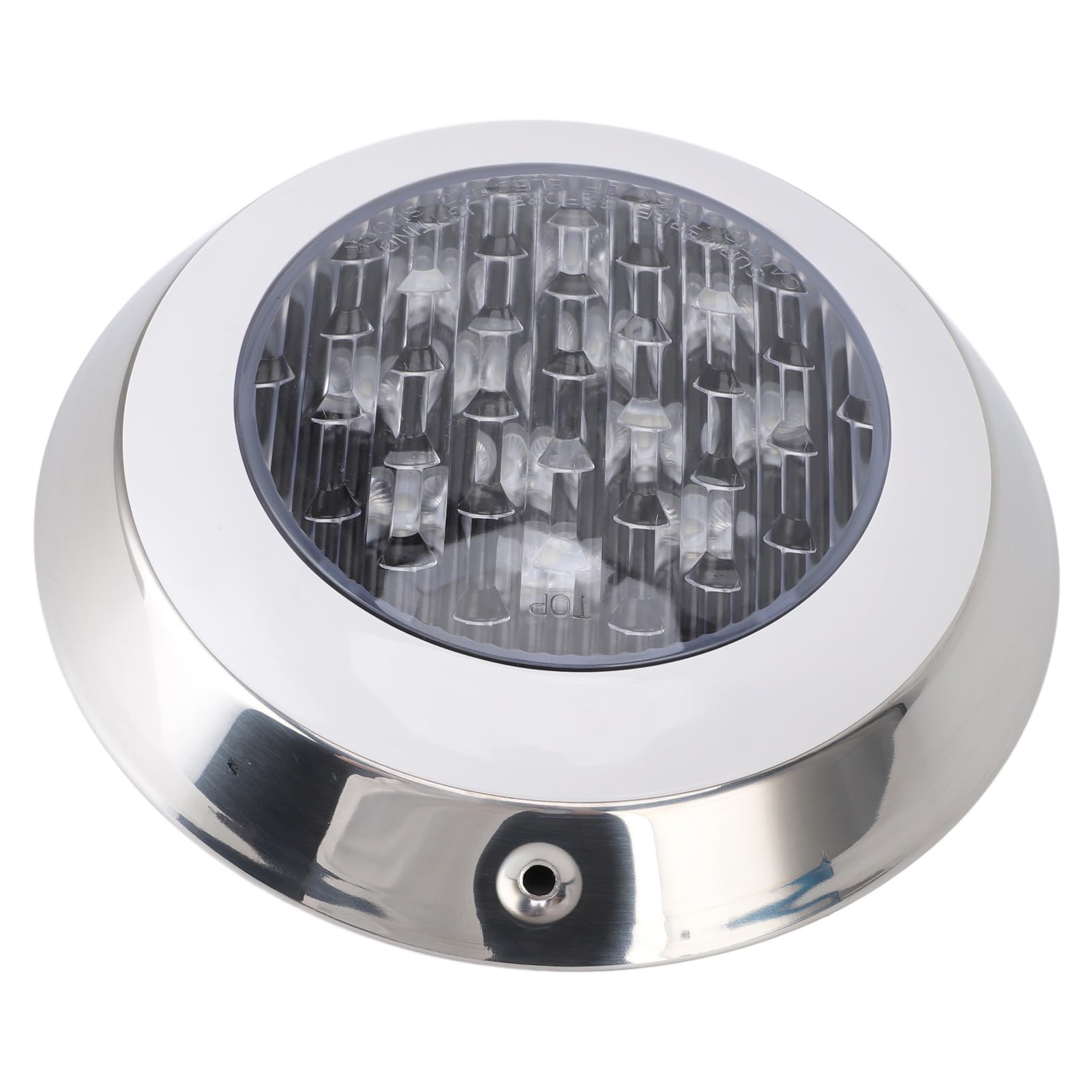 Ejoyous Tauchbare Poolleuchte, ABS-Unterwasser-Poolleuchten, 24 V, warmweiß, 3000 K, wasserdichte LED für Pool, Teich, Bad, Spa, Dekorative Beleuchtung (12W)