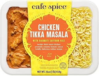 Café Spice Chicken Tikka Masala Saffron Rice, 16 oz (Frozen)