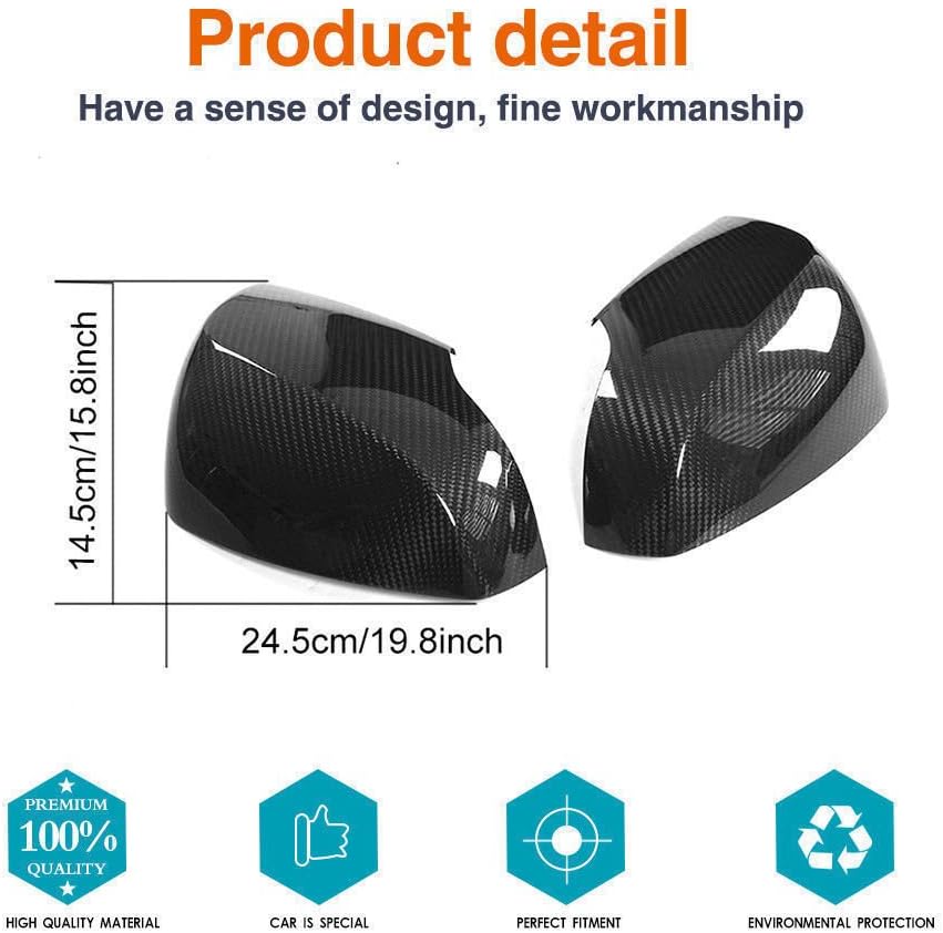 Carbon Fiber Side Mirror Cap fits Subaru XV Forester Outback 2012-2014 2PCS