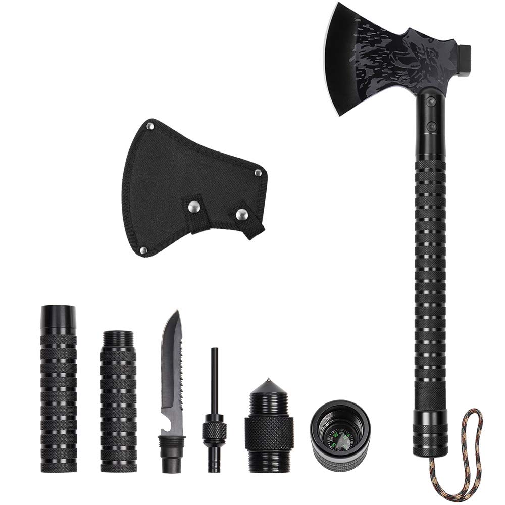 Buy LIANTRAL Survival Camping Axe, Portable MultiTool Folding Camp