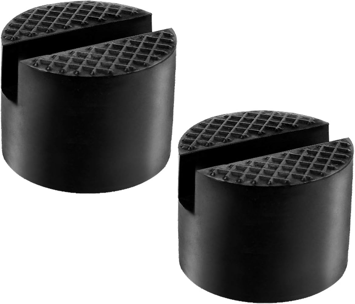 2PCS Universal Floor Jack Rubber Pad Adapter Pinch Car Truck Cross Frame Rail - Foto 9