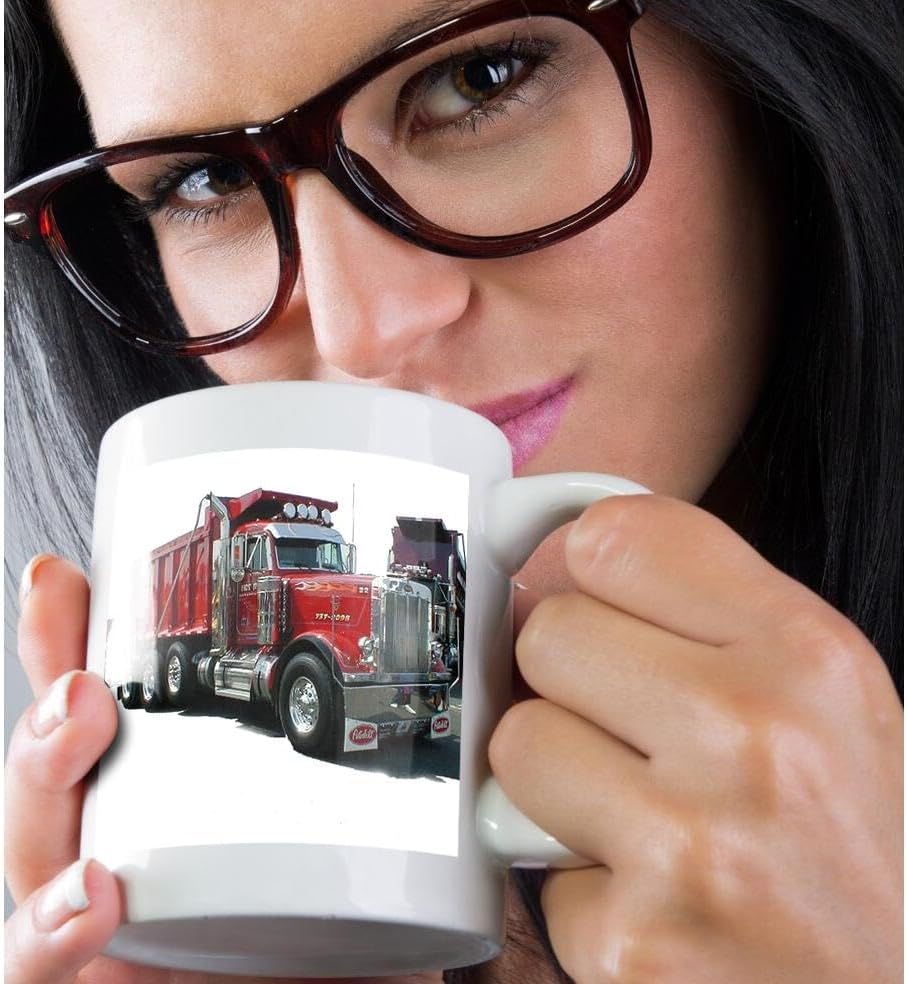 Miniatura 2 de 3dRose Taza de camión volquete, 11 onzas