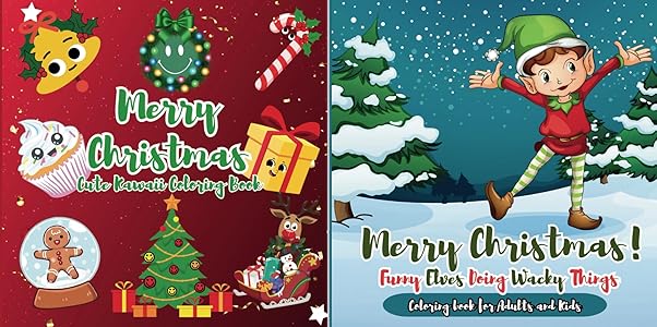 Merry Christmas Cute and Cozy Coloring Books series cover