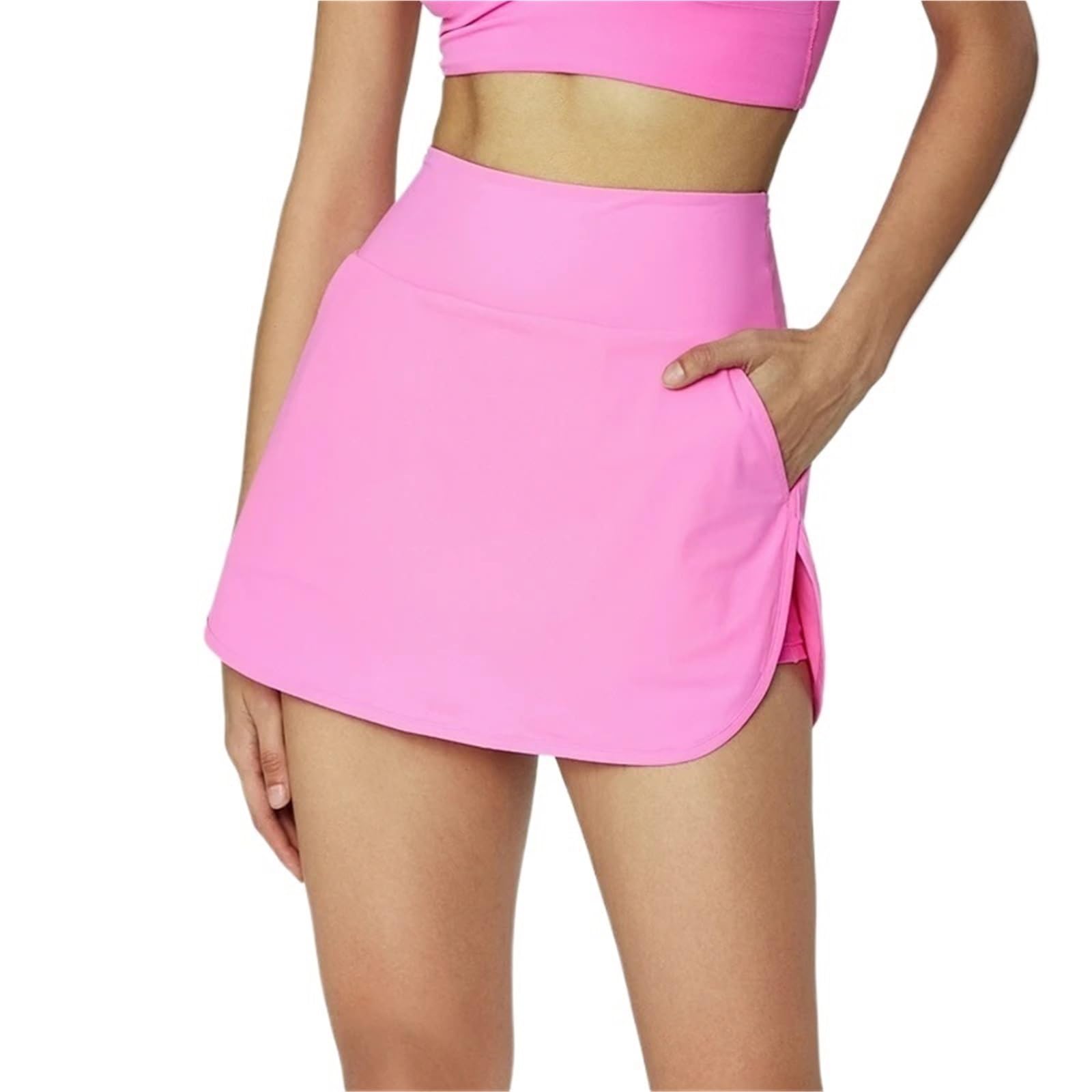 Faldas de Tenis Verano con Bolsillo for Mujer, Faldas Deportivas Cintura Alta for Yoga, Fitness, Gimnasio, Golf, Pantalones Cortos Informales para Mujer
