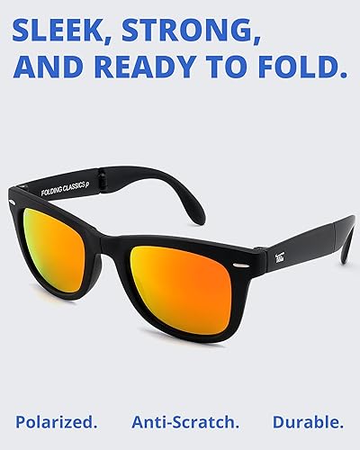Miniatura 2 de Foldies Classic - lentes de sol polarizados y plegables con gamuza de limpieza y funda de piel