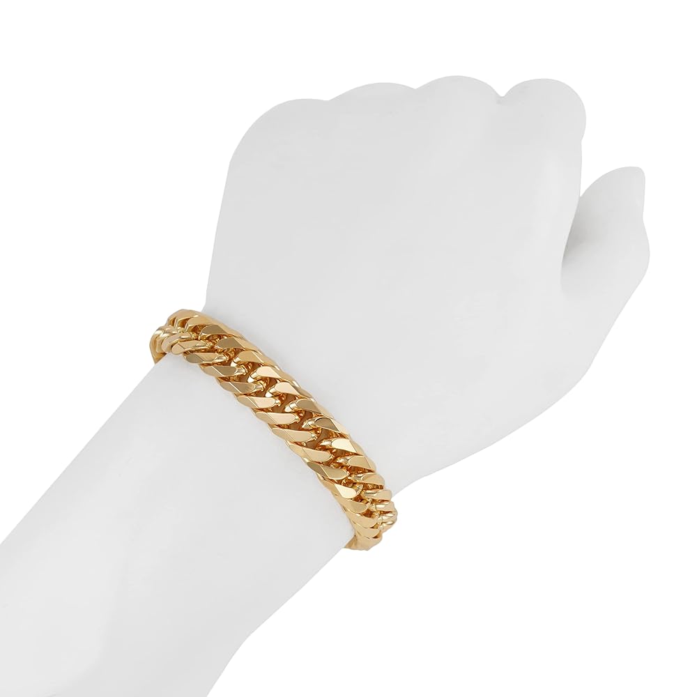 Amazon.co.jp: Speranza K18 18K Gold Kihei Bracelet, 6 Sided
