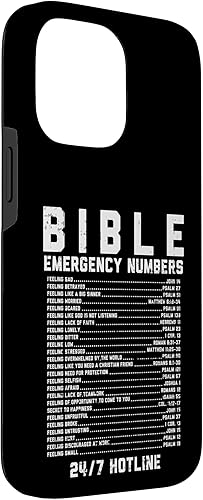 Miniatura 54 de Funda de regalo cristiana para iPhone 11 con números de emergencia bíblica, versículo de Dios Jesús, fe
