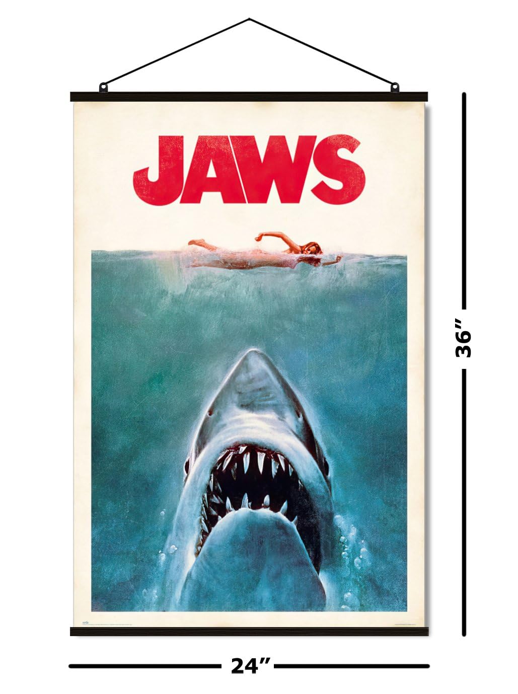 Amazon.co.jp: Jaws - 映画ポスター (レギュラースタイル - レトロ
