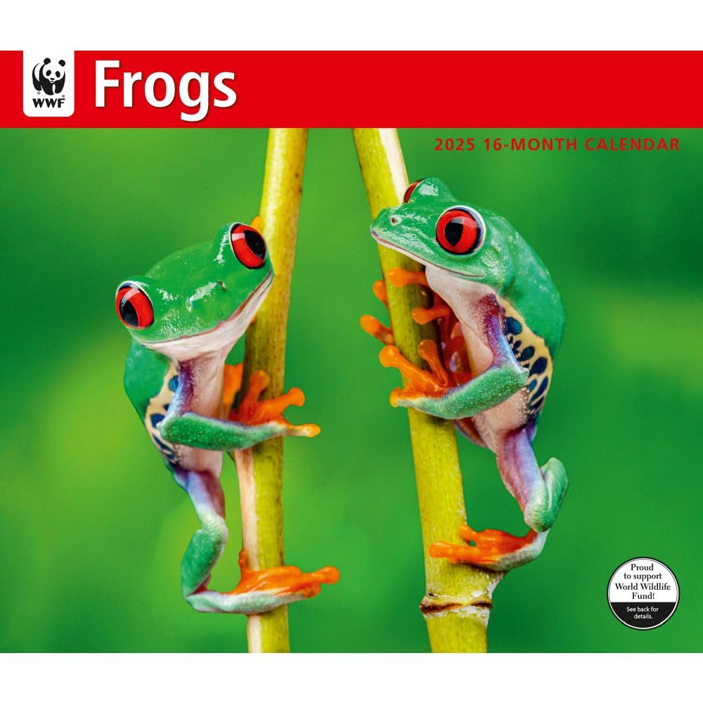 Calendar Ink, Frogs WWF 2025 Wall Calendar