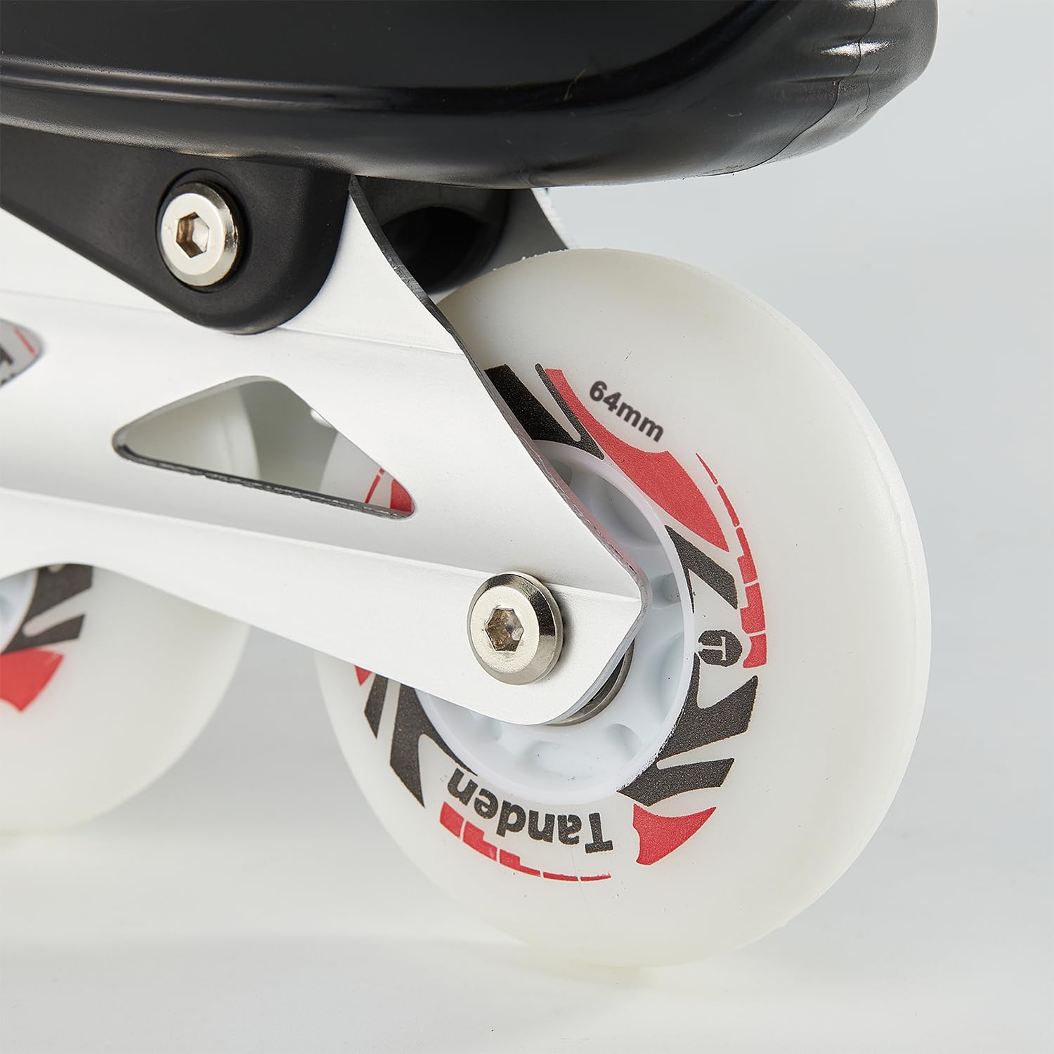Lot de 8 roues de rechange pour patins à roues alignées de 64 mm avec roulements ABEC-9 lumineux