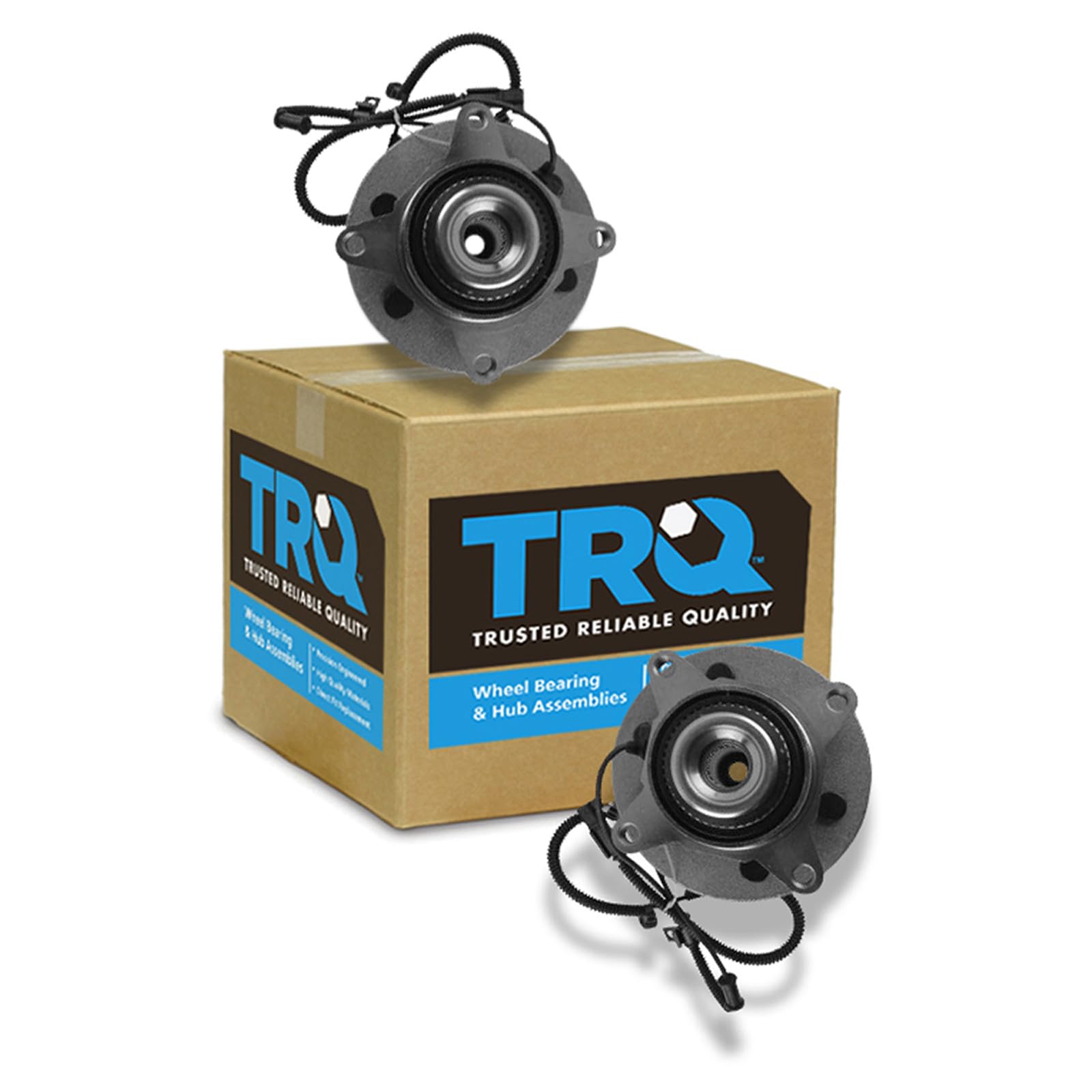 TRQ Front Wheel Bearing &amp; Hub Assembly Set