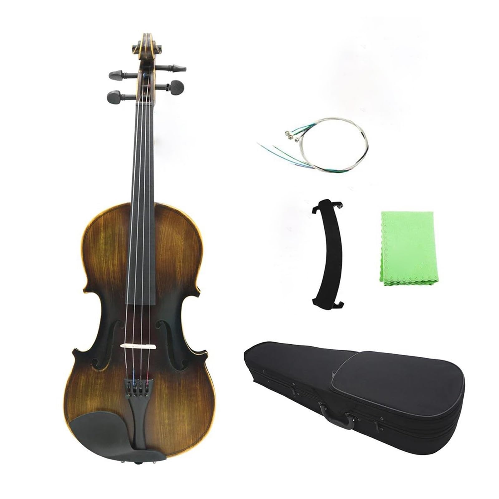 Skrzypce 4/4 Matowe Z Futerałem Profesjonalny Instrument Strunowy Instrumenty Strunowe Skrzypcowe