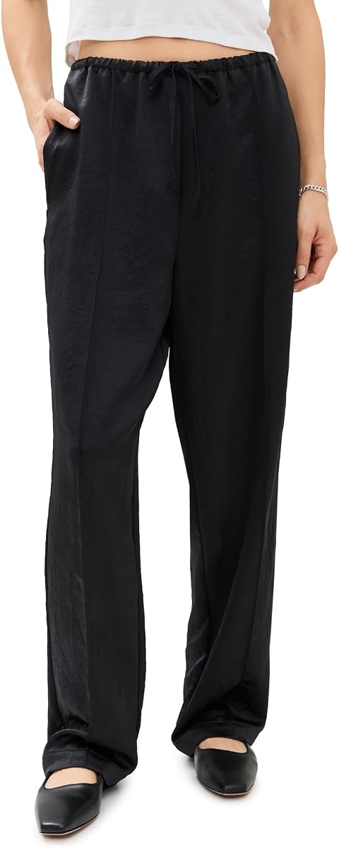 Slim Pintuck Pull On Pants para mujer