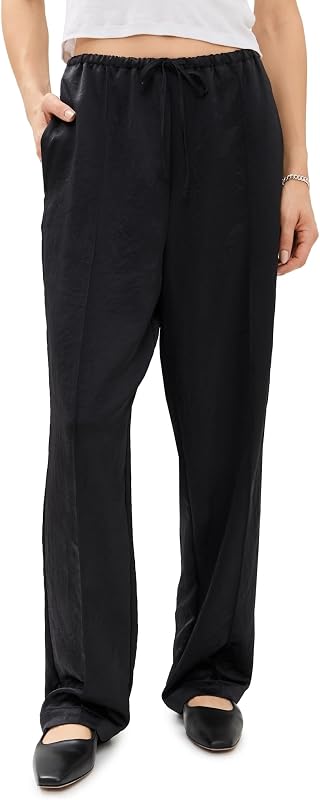 Slim Pintuck Pull On Pants para mujer