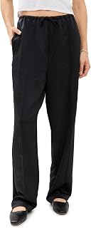Slim Pintuck Pull On Pants para mujer