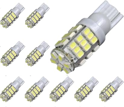 Britelites 10x T10 42-SMD LED White Car RV Camper Trailer Backup Reverse Lights Bulb 906 579 901 904 908 909 912 914 915 916 917 918 920 921 922 923 926 927 928 939