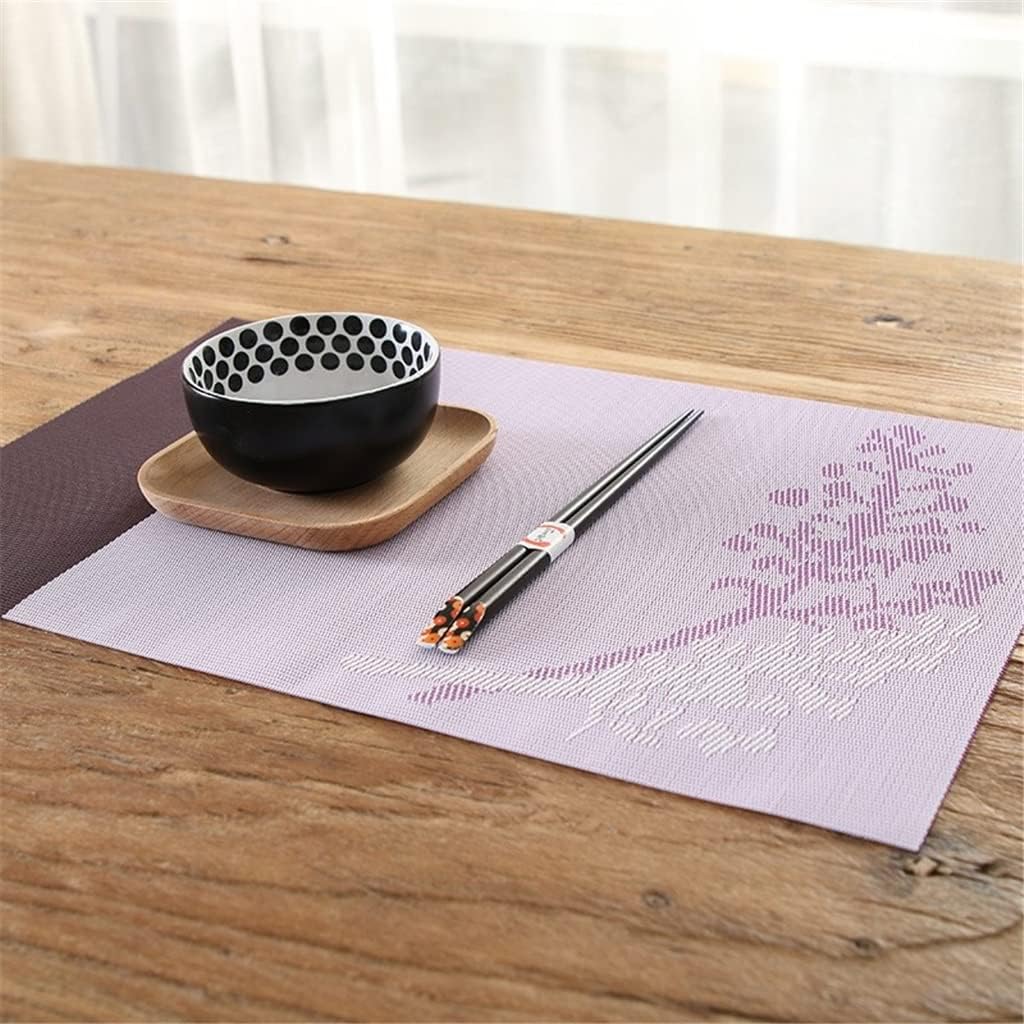 2 Pcs Placemats for Dining Table Mat Place Mat Tableware Pad Coffee Tea Place Mat Kitchen Accessories Decoration(D)