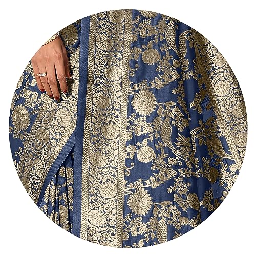 Image of MIRCHI FASHION Women Saree | Jacquard Banarasi Silk Woven Ethnic Motif Office Wear Sari