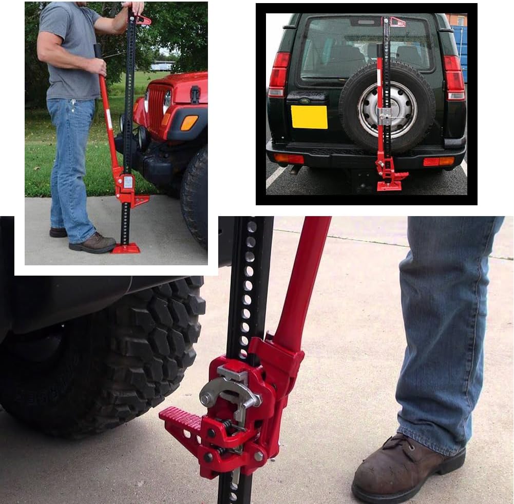 33" Ratcheting Off Road Utility Farm Jack 3 Ton (6,000 lb) Capacity