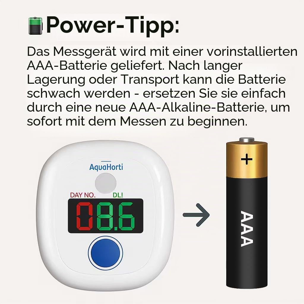 AH-20Plus DLI Meter.Volle Sonne,Teilsonne,Halbschatten,Schatten.Sonnenstunden.Sonnenlicht Messgerät für die Gartenarbeit