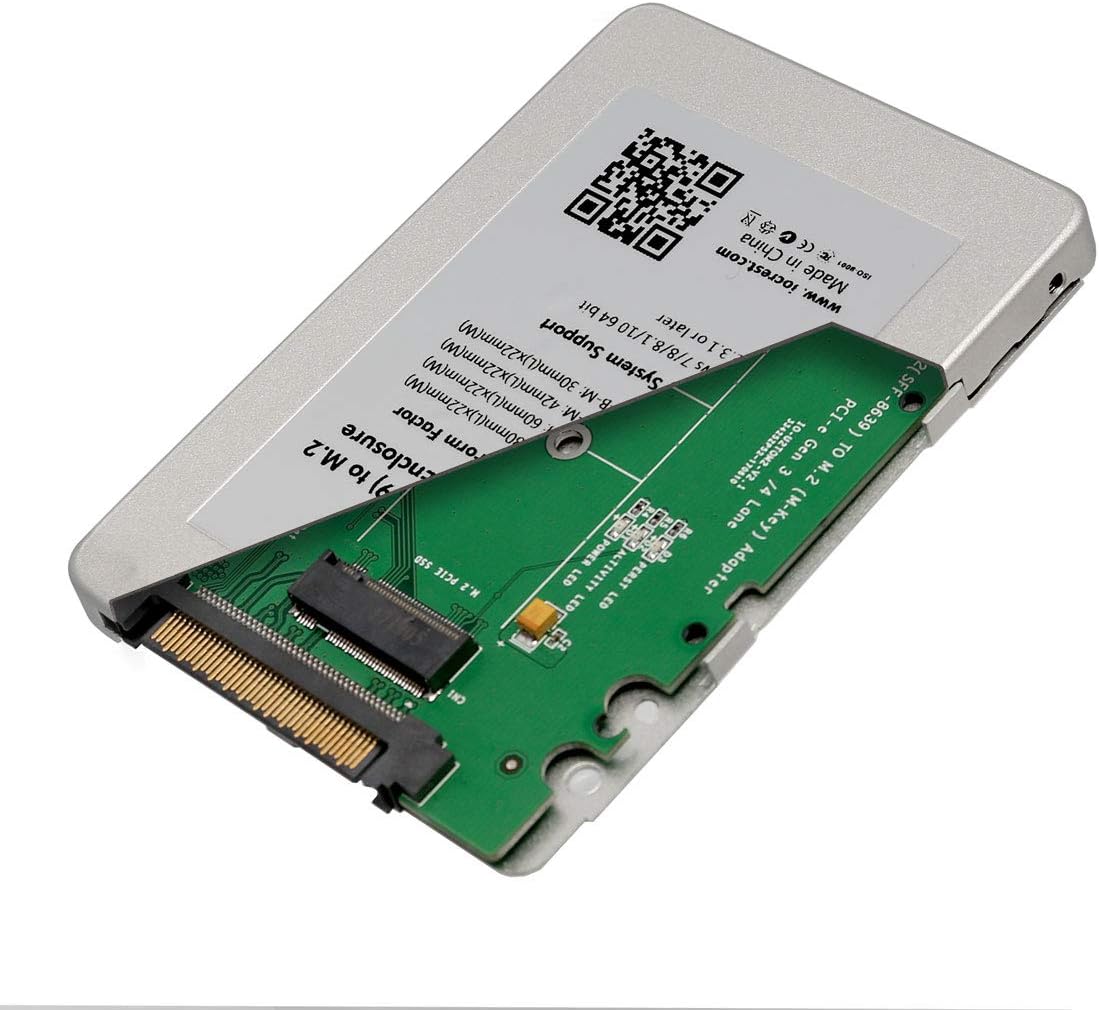 IOCrest SY-ADA40112 2.5-Inch U.2 SFF-8639 to M.2 NVMe Adapter - Green