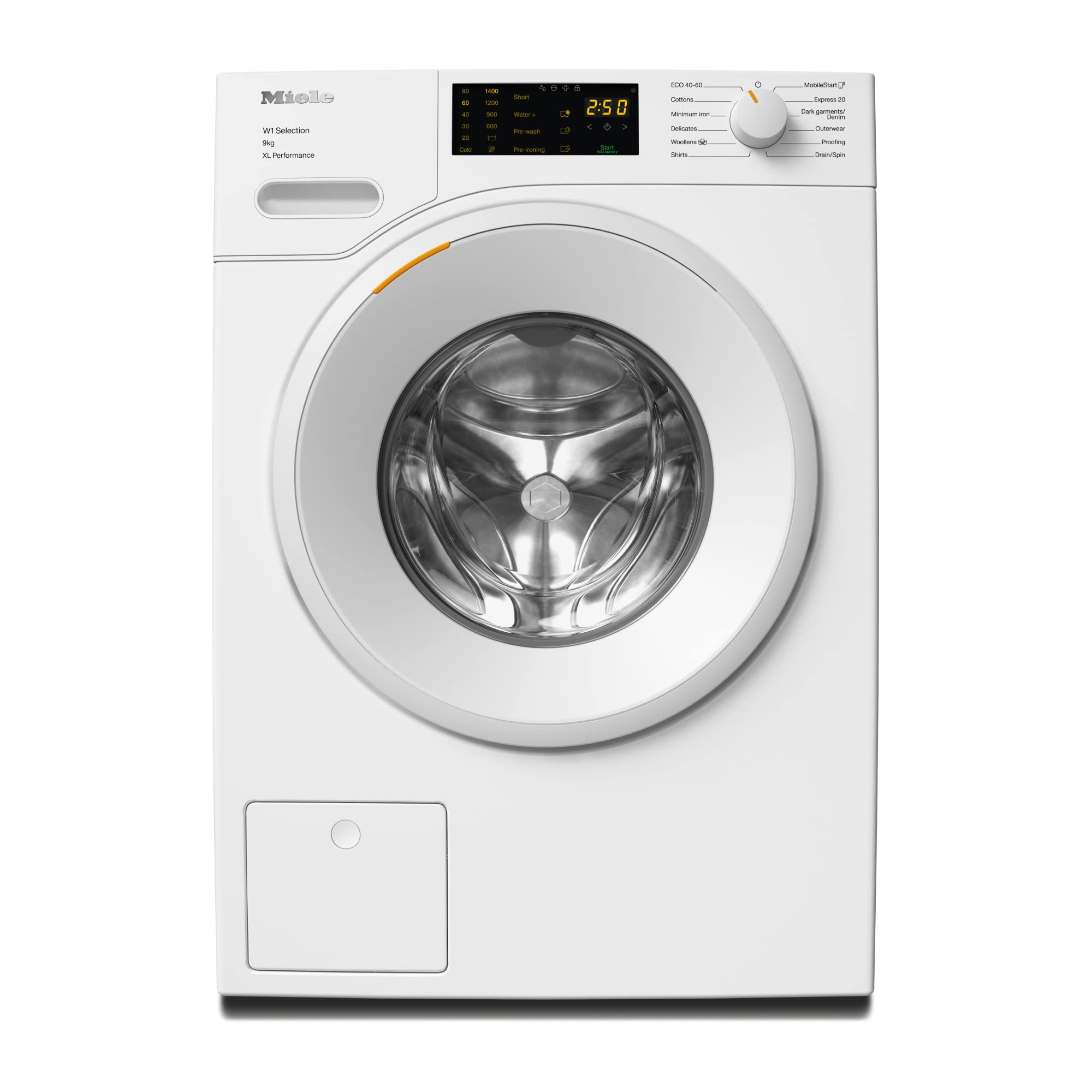 Buy Miele WSD164 WCS 9 kg Washing Machine Freestanding, Quiet Front