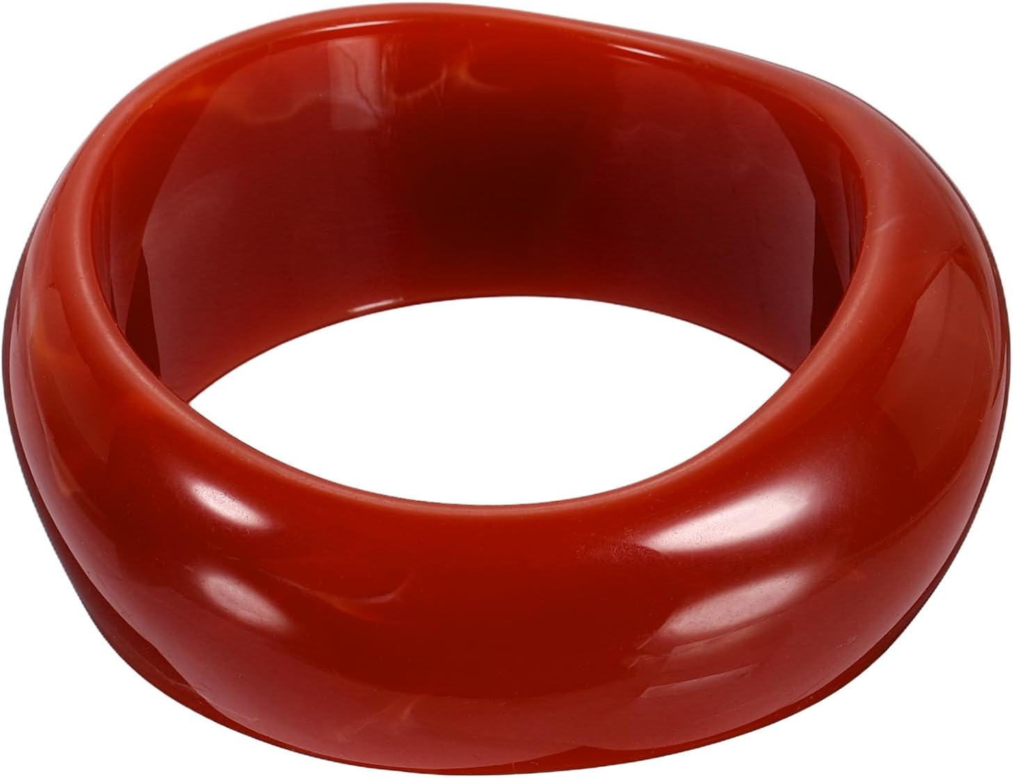MECCANIXITY Acrylic Chunky Bangle Bracelets for Women, Colorful Cuff Wide Geometric Chunky Stackable Bangles Acetate Wristband