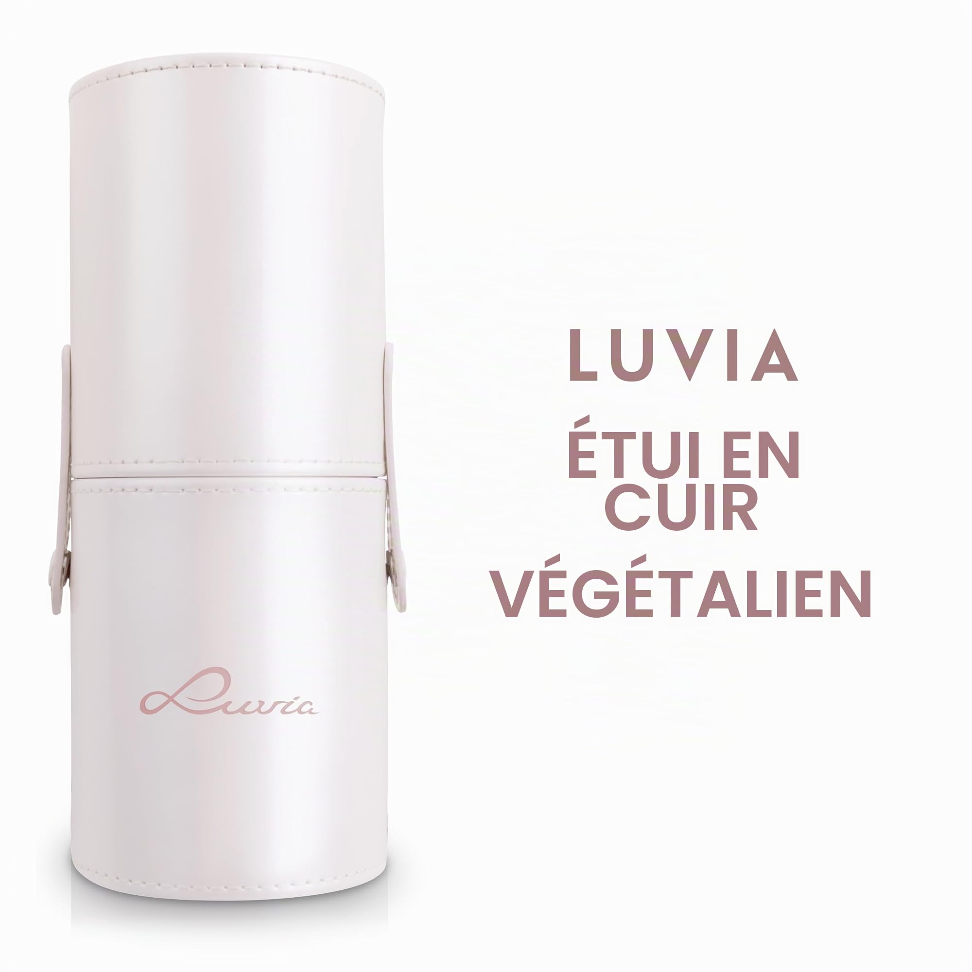 Set de pinceaux de maquillage Luvia, Prime Vegan Pro - Candy, 7 pinceaux de maquillage avec rangement pour pinceaux, éponge Blender & tapis de nettoyage pour pinceaux cosmétiques