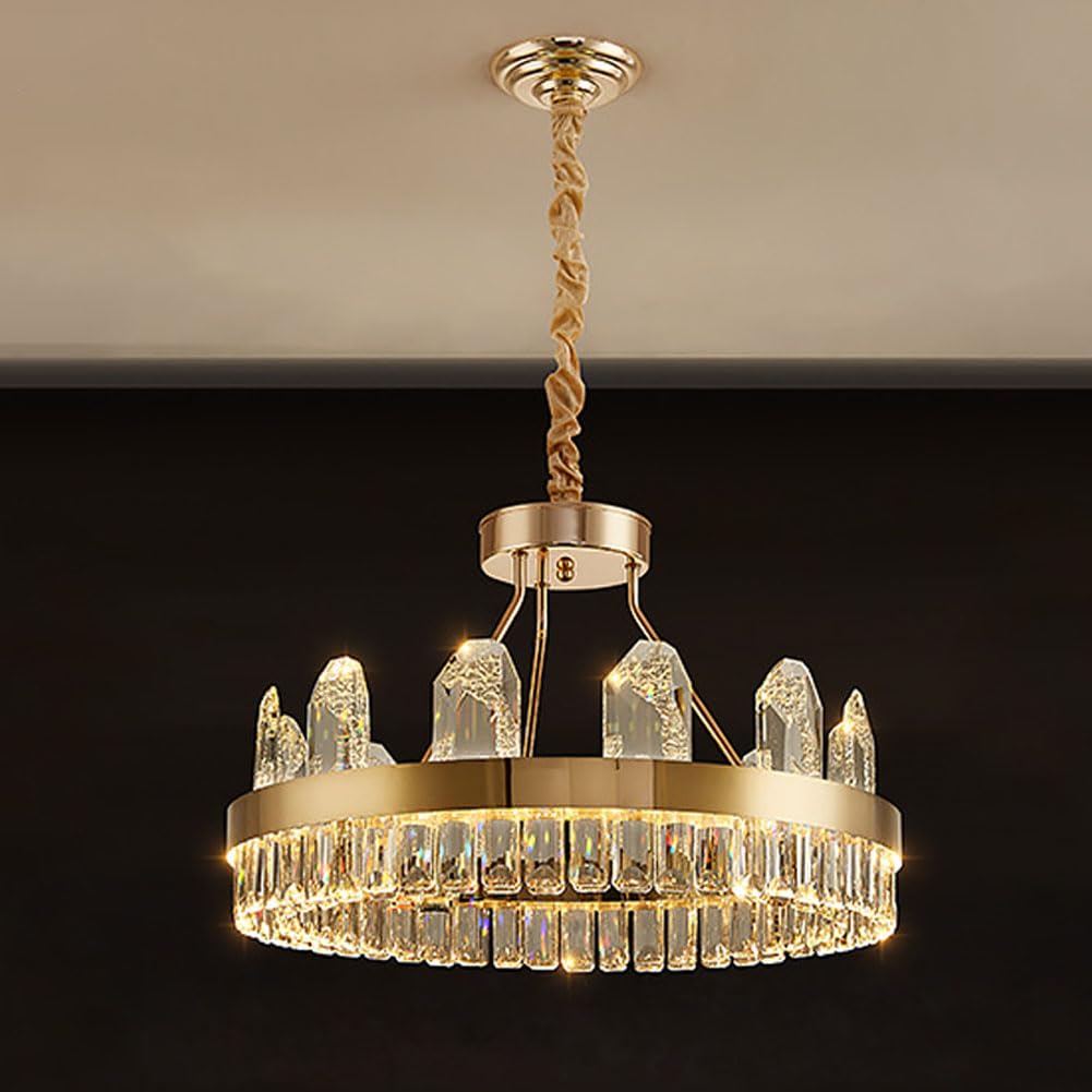 Lampe en cristal simple salon pour illuminer grand espace - 8