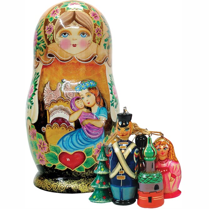 Motherly Love Nesting Doll with Ornaments Russia Collection by G DeBrekht 130731