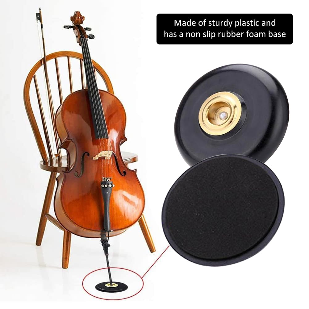 Tapis de Violoncelle, Violoncelle Pad, Tapis de Violoncelle Antidérapant, Tapis de Violoncelle Pad, Support pour Pointes pour Violoncelle Anti-dérapant, pour Violoncelle Accessoires de Jeu, Noir