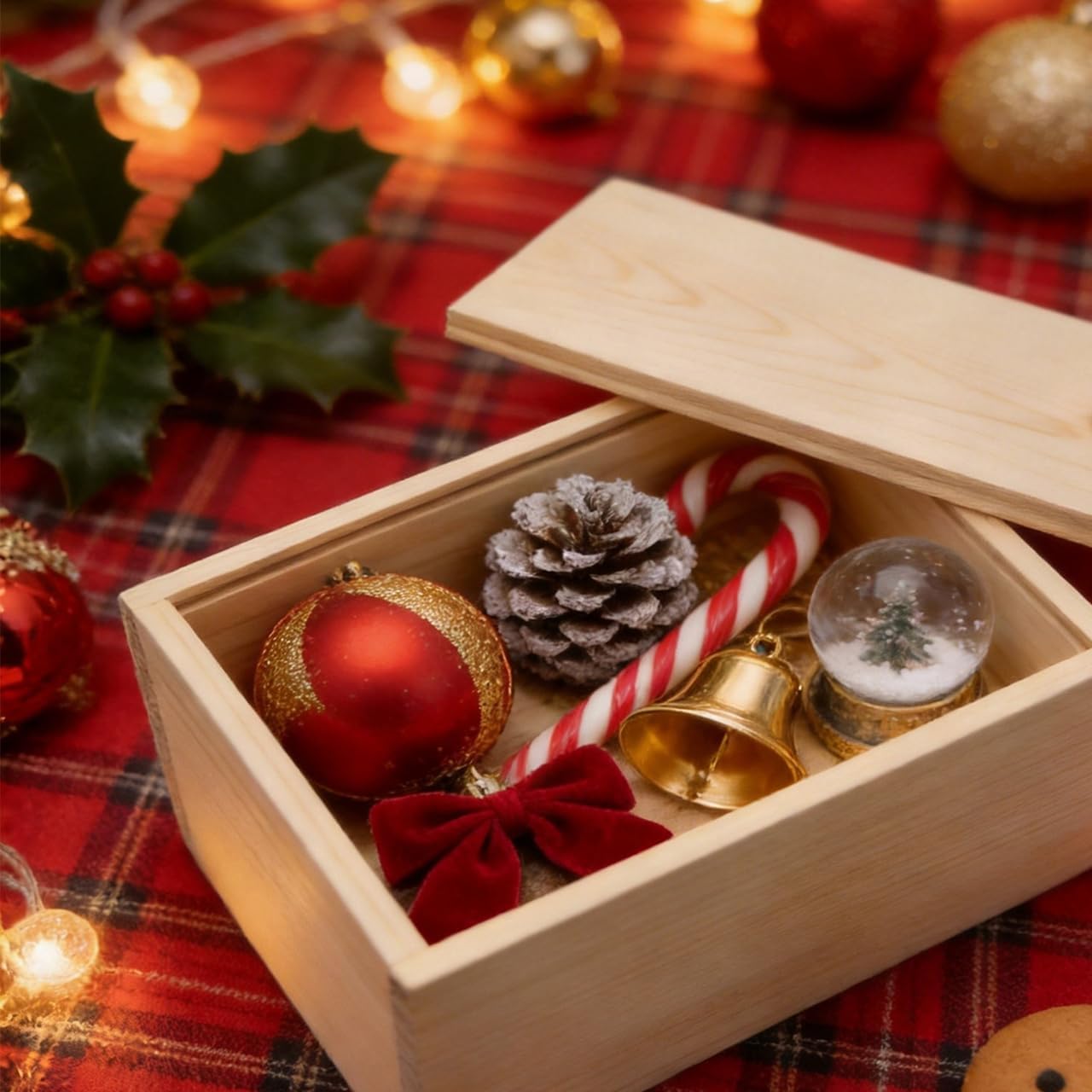 2 Pack Unfinished Wood Storage Box - Slide Top Rustic Wooden Box, Vintage Card Storage Box, Plain Pine Wood Organizer for Crafts, Gift Cards, Jewelry & Home Decor 7.87 x 3.94 x 3.15 inches image 4