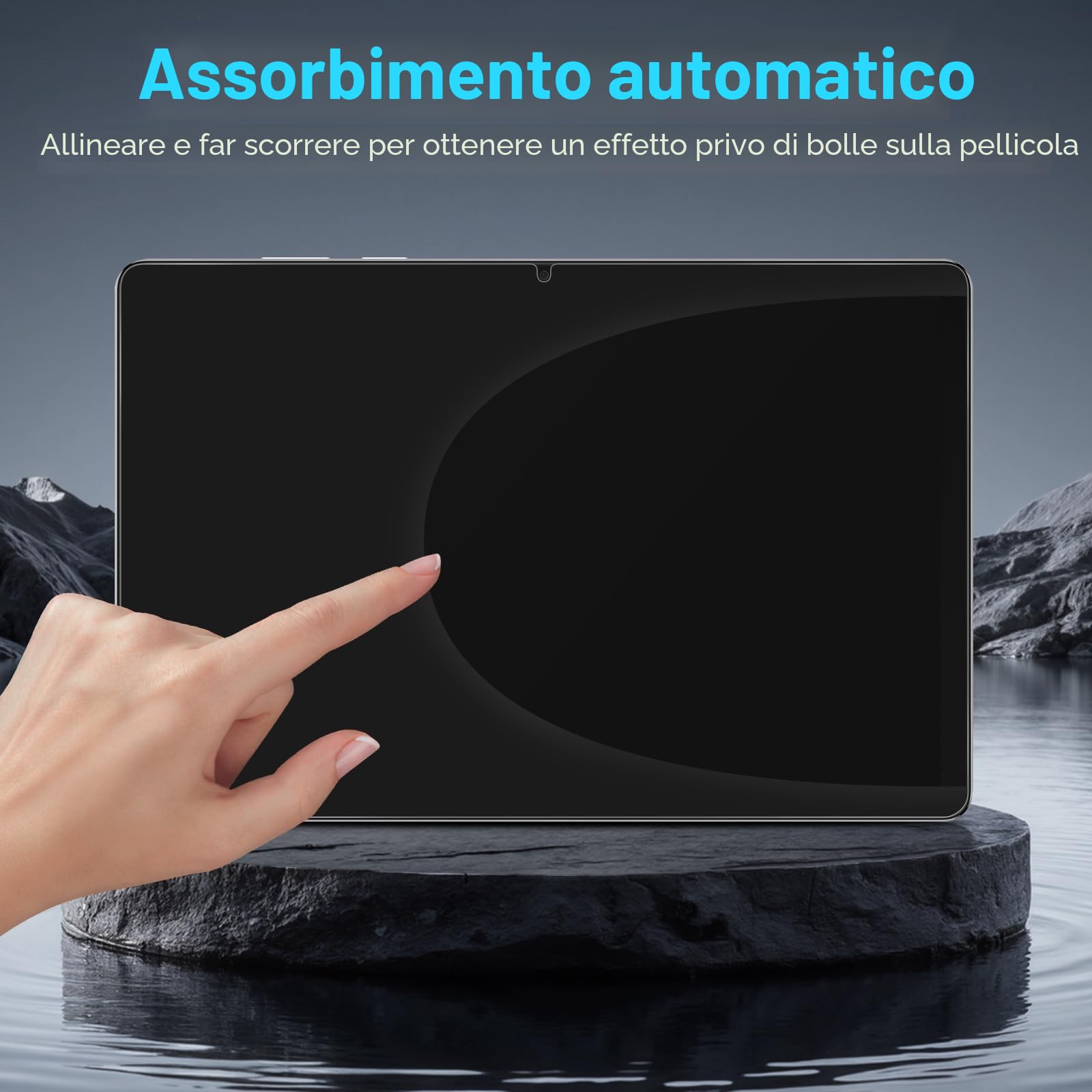 XunyLyee 2 pezzi, Pellicola Protettiva per Samsung Galaxy Tab A9 Plus/ A11 Plus/ A9+/ A11+ (11 Pollici) Vetro Temperato