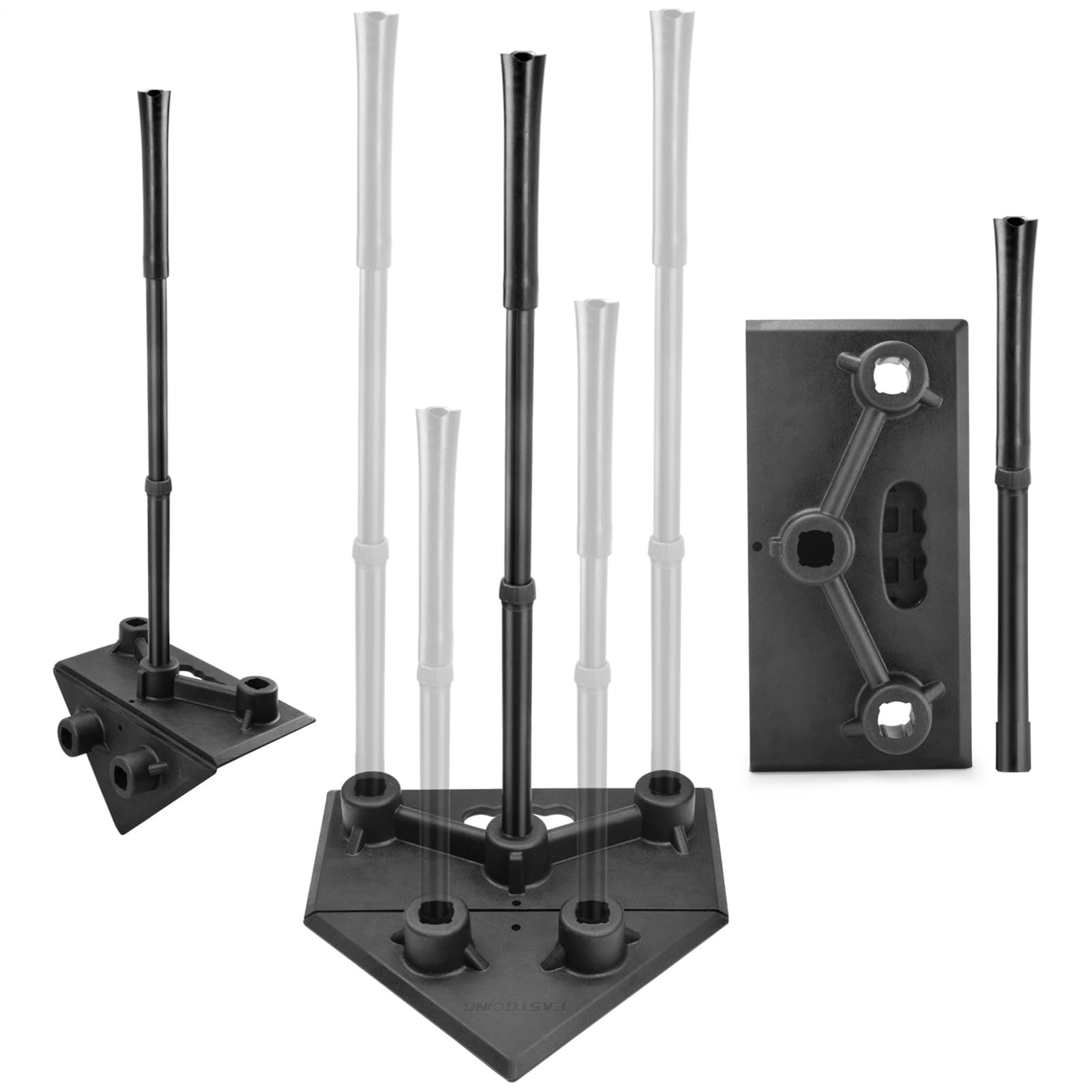 Genérico Bate De Bateo para Sóftbol - tee De Práctica para Béisbol Y Sóftbol - Base Resistente, Top de Goma, Accesorios Teeball, Altura Ajustable 5 Posiciones para Niños y Adolescentes