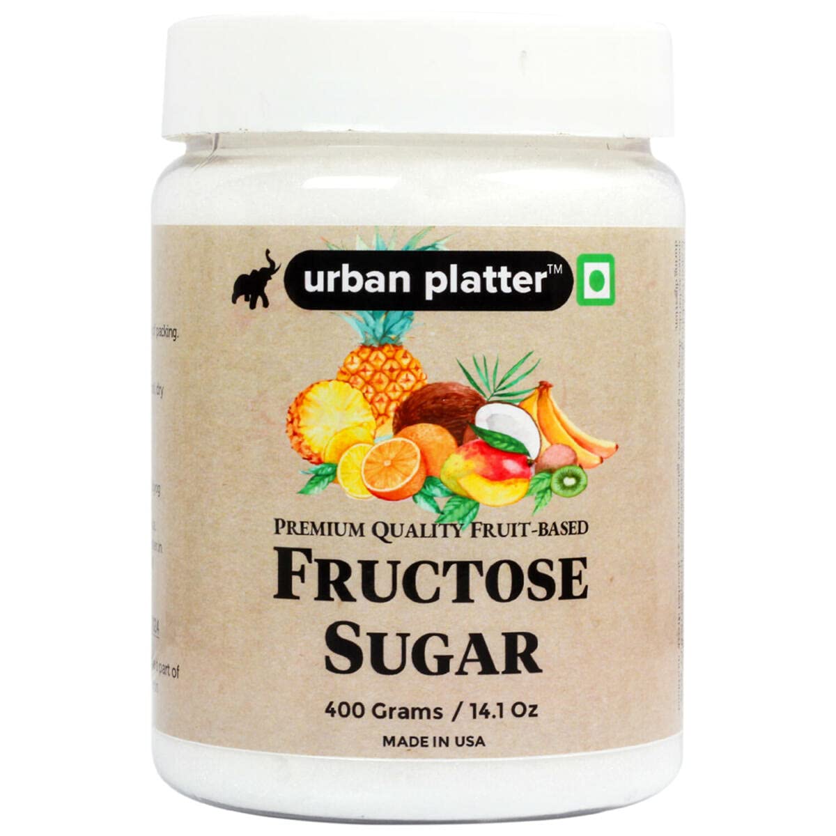 Urban Platter Pure Fructose Sugar, 400g / 14.11oz [Fruit-Based, Finely Granulated & Free-Flowing Sugar] (B07KXZDVHS) Amazon Price History, Amazon Price Tracker