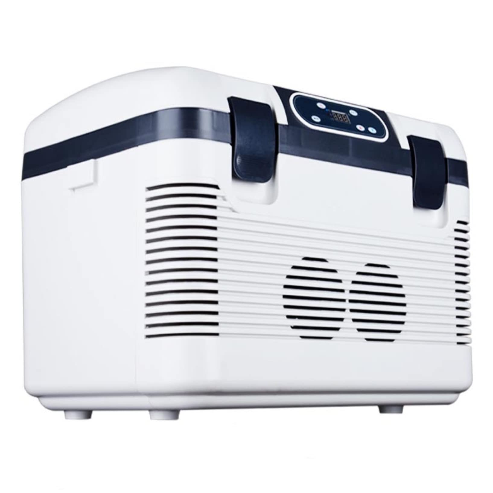 Compresor portátil pequeño refrigerador de coche 12 V/24 V/220 V mini enfriador eléctrico para conducir, viajes, pesca, al aire libre y uso doméstico (tamaño: 19 L)