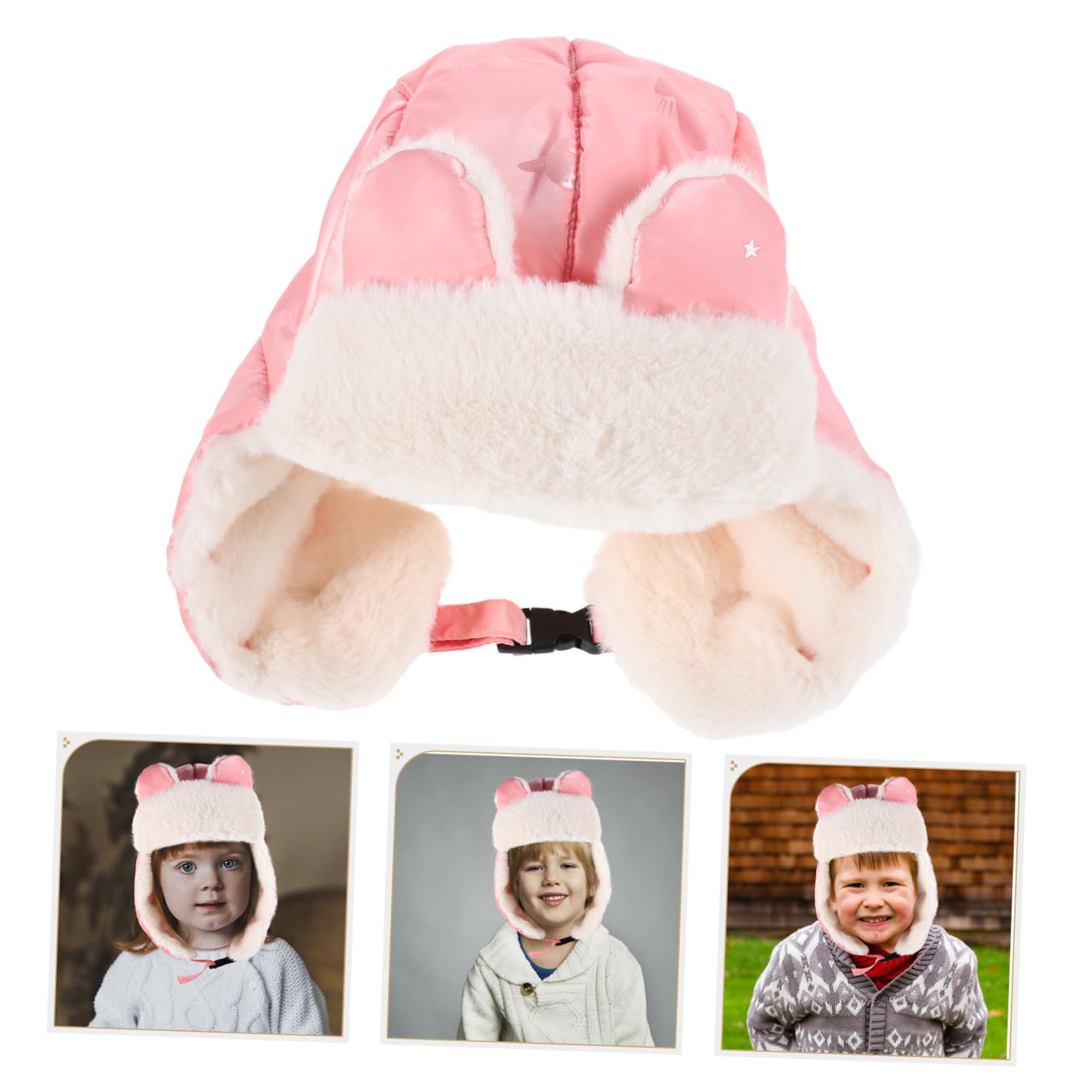 BESPORTBLE Cappello Termico Ragazzo Ragazza con Paraorecchie Berretto Caldo Antifreddo Design con Visiera per Neve e Sport Invernali