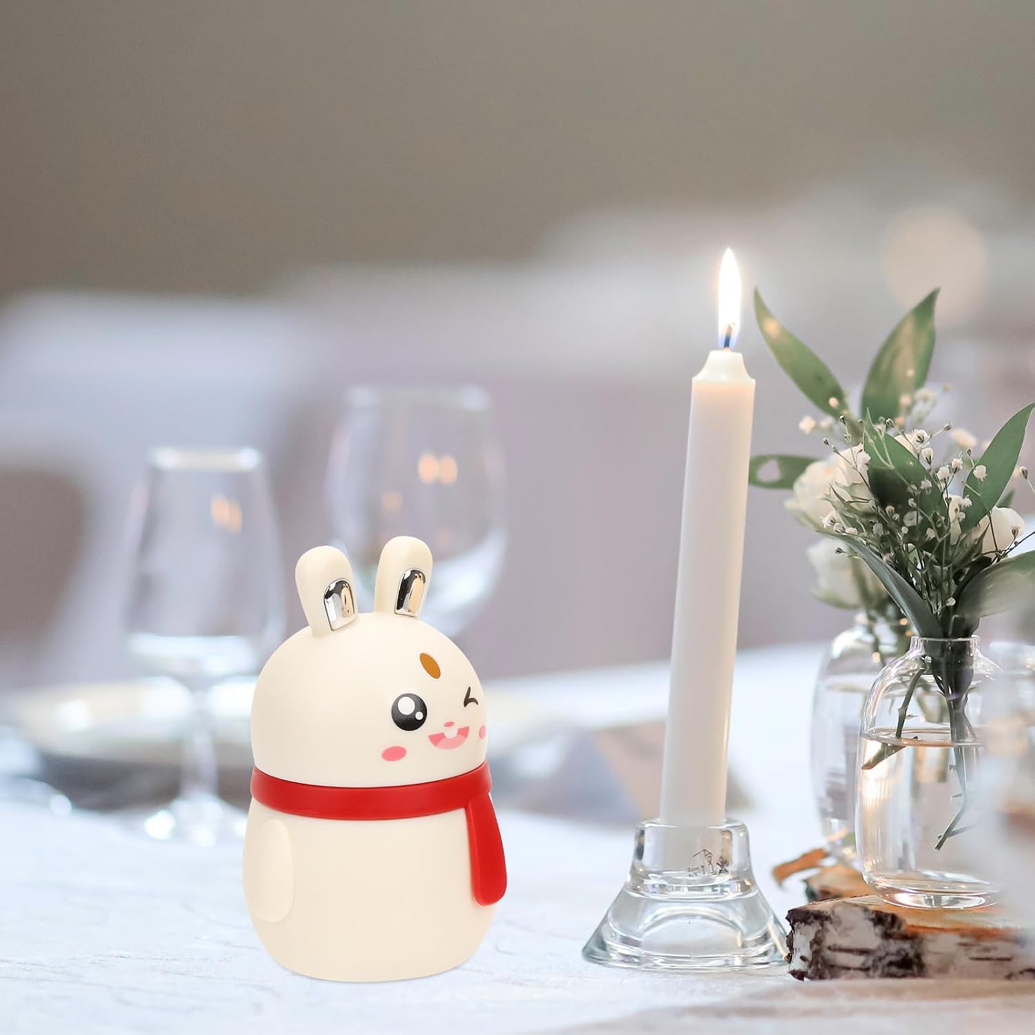 2pcs Rabbit Shape Toothpick Storage Box Automatic Pop-up Toothpick Holder Home Kitchen Party Supplies Dispenser image 4