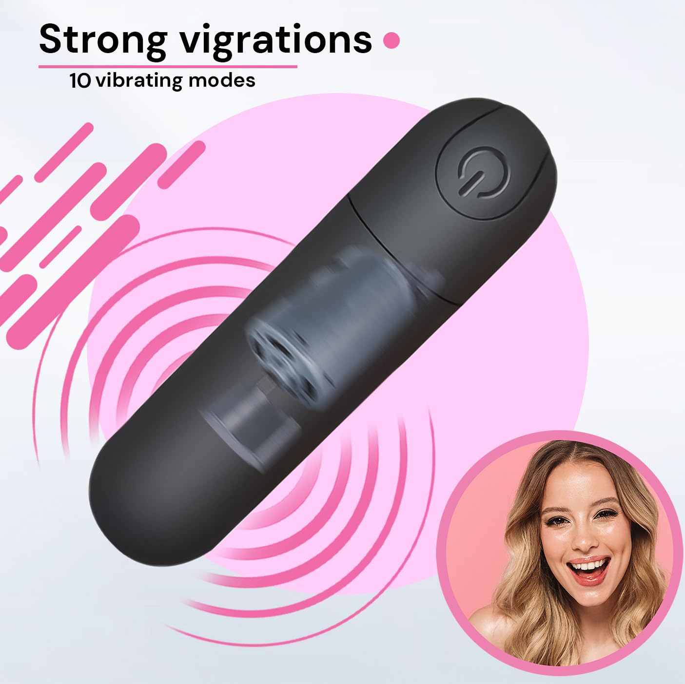 Slip con vibratore e telecomando uovo vibrante per donne vibranti per l'uso in movimento con 10 modalità di vibrazione Mini vibratore a farfalla pere clitoride compatto e telecomandato Fops A100